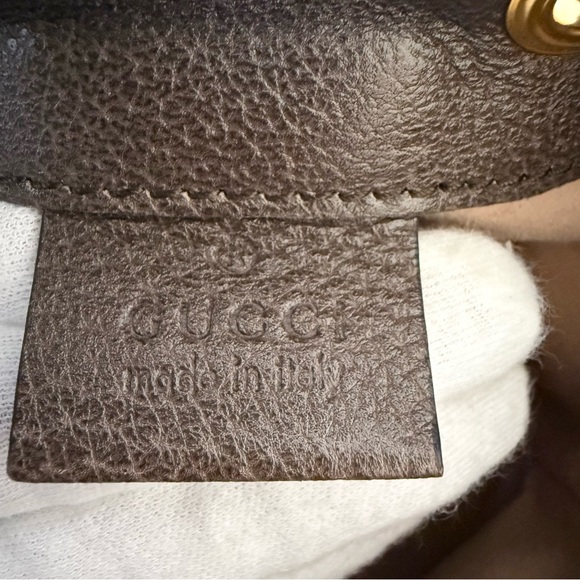 New Gucci Ophidia GG Supreme Bucket mini crossbody bag, brown - Picture 11 of 13